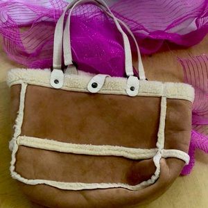 MAURIZIO TAIUTI  Suede fur lined Italian purse
